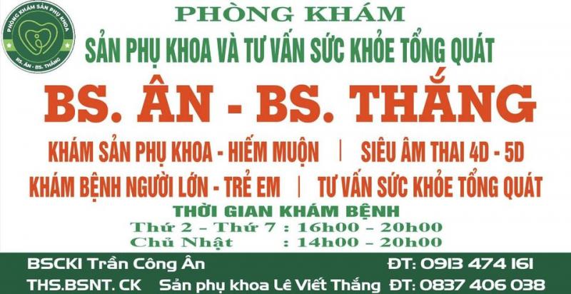 Phòng khám Sản phụ khoa Bs Ân - Bs Thắng