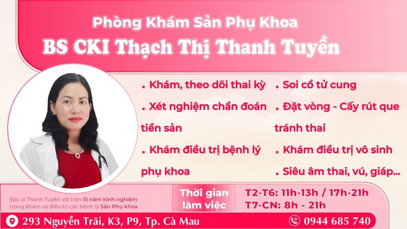 Phòng Khám Sản Phụ Khoa - BS.CK1 Thạch Thị Thanh Tuyền