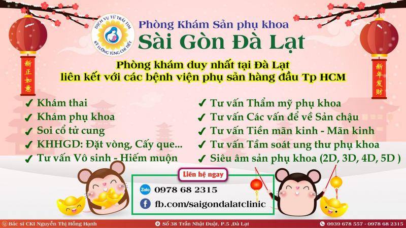 Phòng khám sản phụ khoa Sài Gòn – Đà Lạt