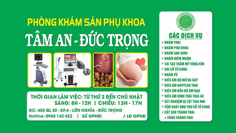 Phòng Khám Sản Phụ Khoa Tâm An - Đức Trọng