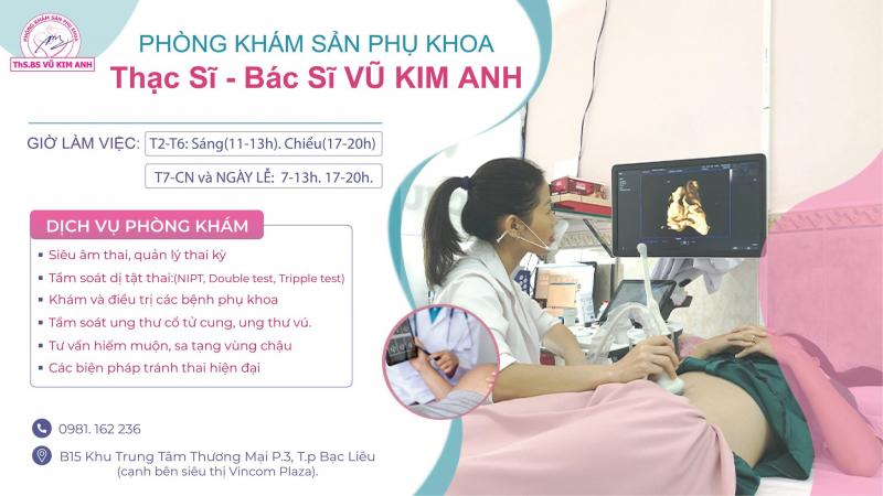 Phòng Khám Sản Phụ Khoa - ThS. BS Vũ Kim Anh