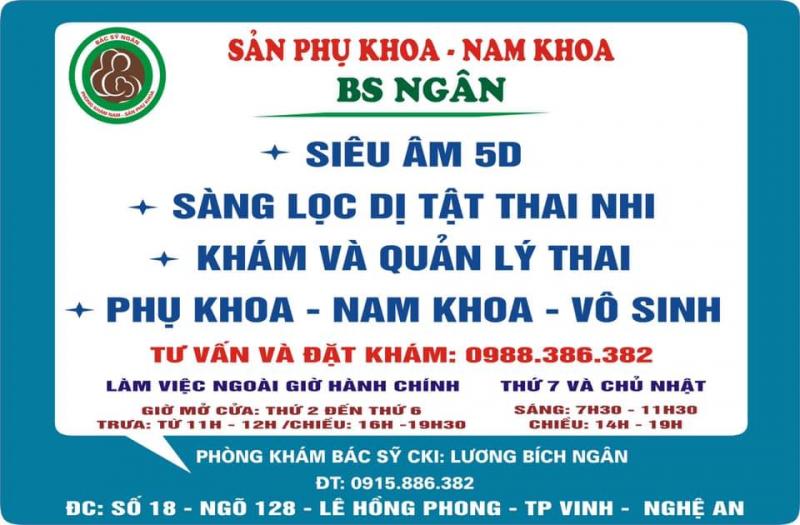 Phòng khám sản phụ khoa Bác sĩ Ngân