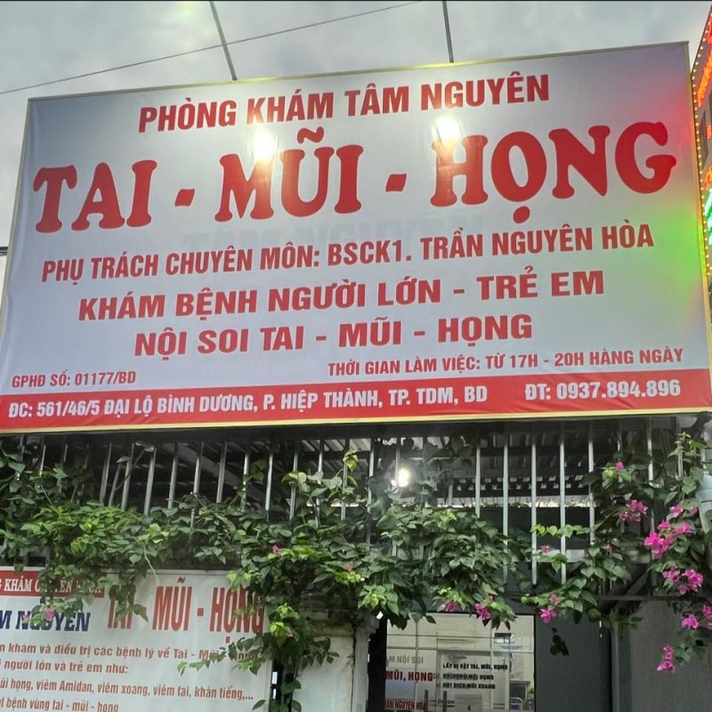 Phòng khám Tai Mũi Họng Tâm Nguyên