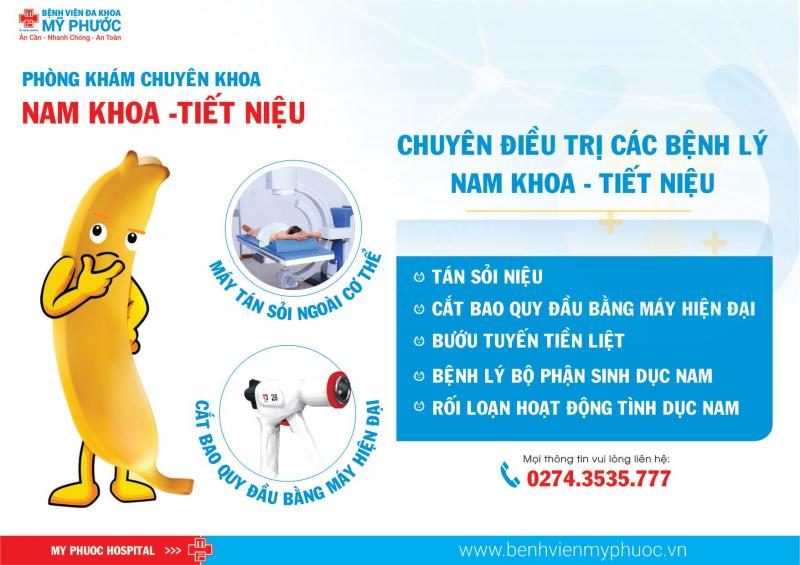 Phòng khám Tiết niệu - Nam khoa của Bệnh Viện Đa Khoa Mỹ Phước