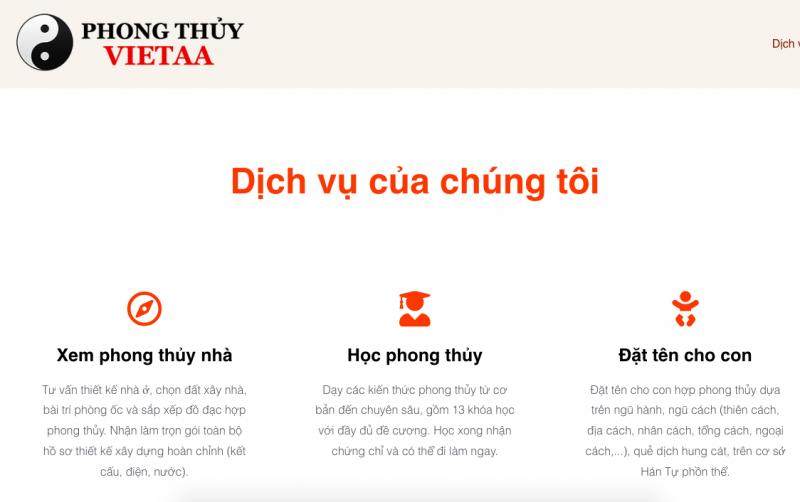 Phong thuỷ Vietaa - Vietaa.com