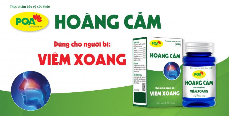 PQA Hoàng cầm 30 viên cho người viêm xoang, viêm mũi