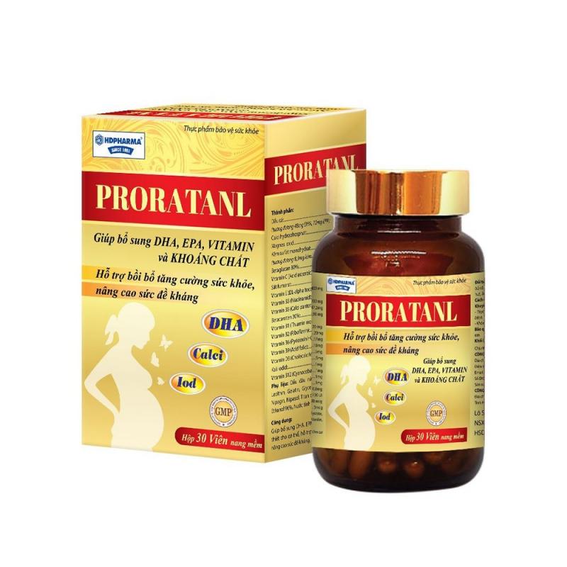 Proratanl bổ sung DHA, EPA, vitamin tổng hợp và khoáng chất