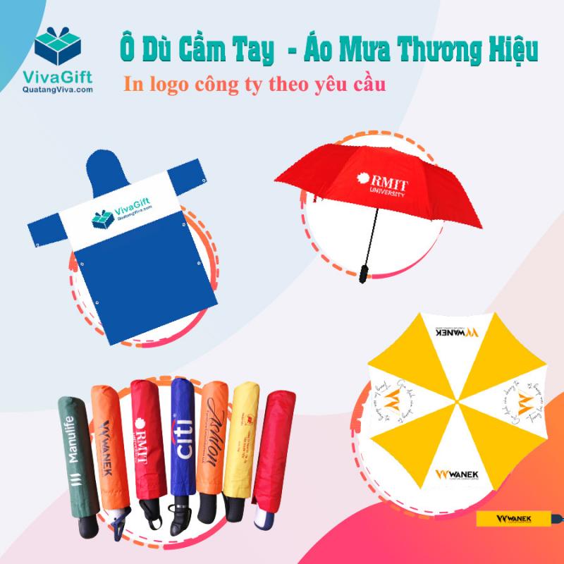 Các mẫu ô dù, in logo của doanh nghiệp