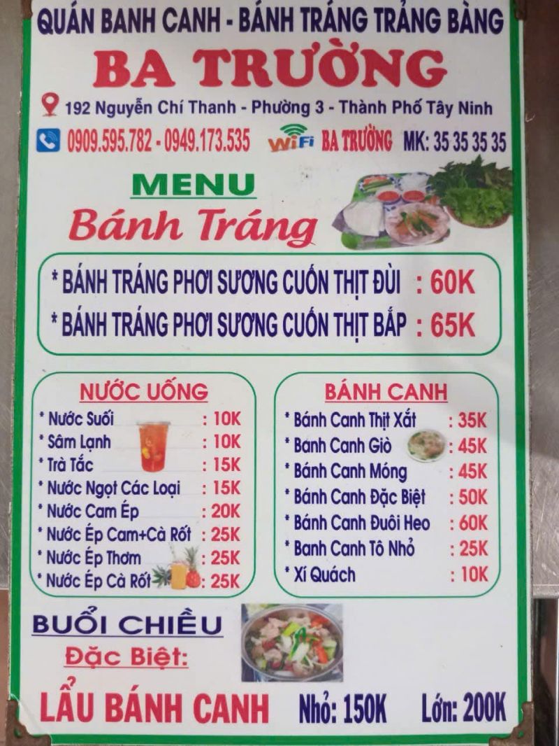 Quán Bánh Canh - Bánh Tráng Trảng Bàng Ba Trường