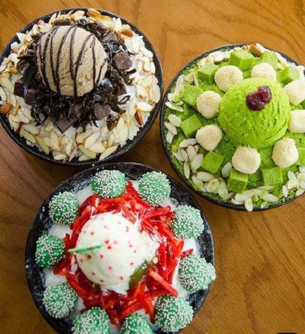 Quán Bingsu, Mochi