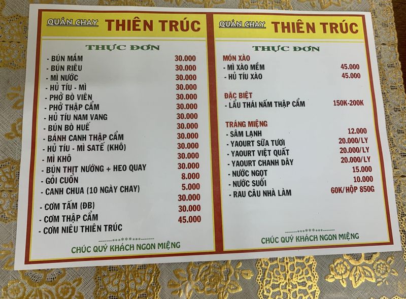 Quán Chay Thiên Trúc