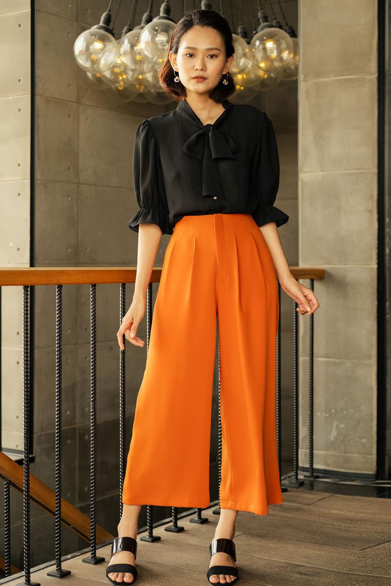 Kiểu dáng của quần Culottes rất phù hợp cho những cô nàng nấm lùn.