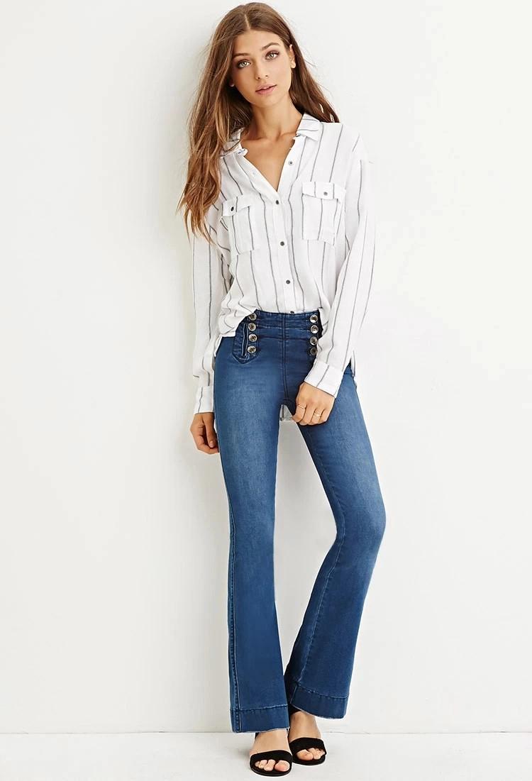 Quần Jeans cạp cao