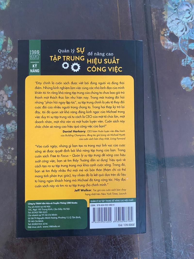 Quản lý sự tập trung để nâng cao hiệu suất công việc - Michael Hyatt
