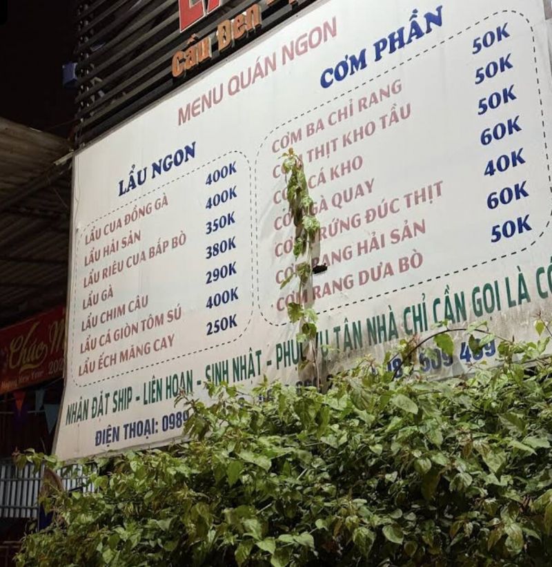 Quán Ngon ở Cầu Đen