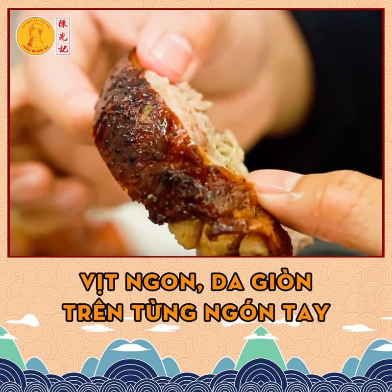 Quán Trần Quang Ký – Vịt quay sốt tiêu đen