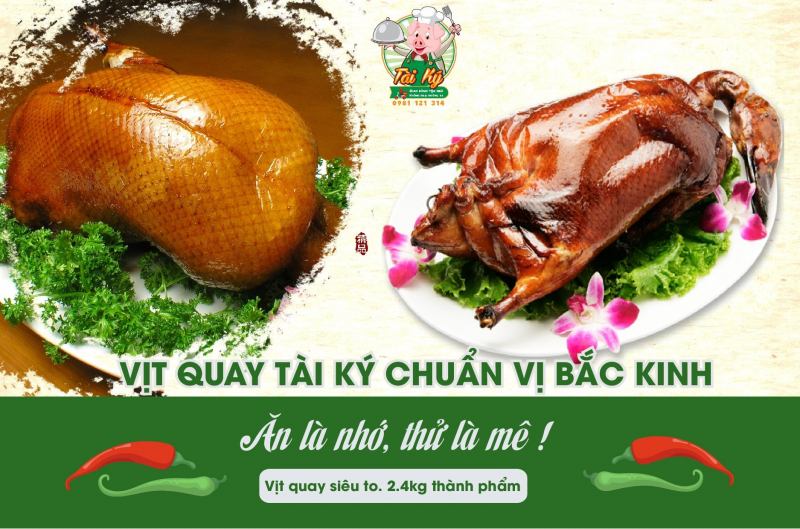 Vịt quay Tài Ký - chuẩn vị Bắc Kinh