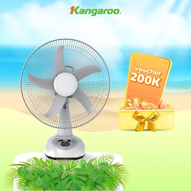 Quạt sạc điện Kangaroo KG735 có hẹn giờ