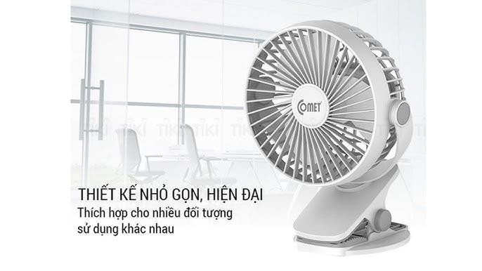 Quạt sạc tích điện để bàn đa năng COMET CRF1506 7W