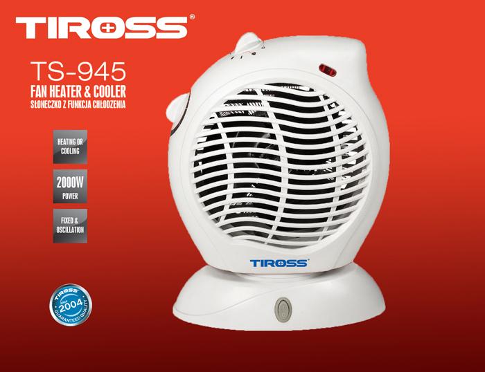 Quạt sưởi hai chiều Tiross TS-945