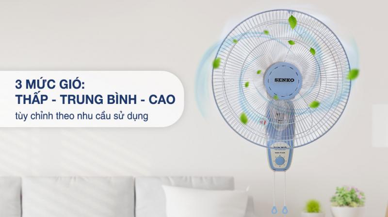 Quạt treo tường 2 dây Senko TC1626