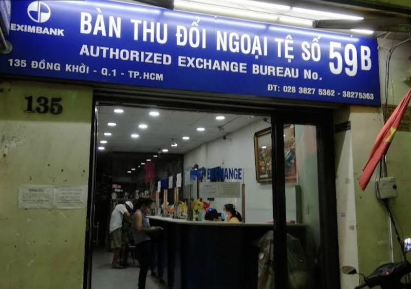 Quầy Thu đổi Ngoại tệ Eximbank 59