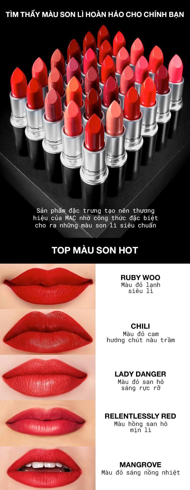 MAC Retro Matte với bảng màu cá tính, ấn tượng mạnh mẽ