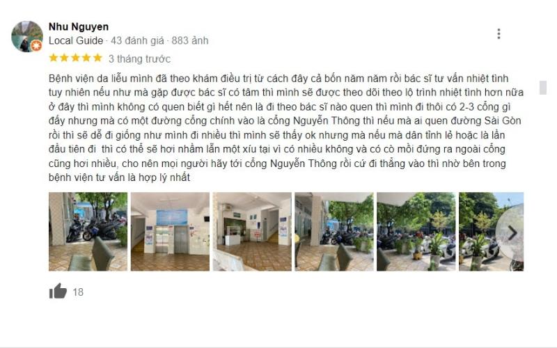 Đánh giá của khách hàng về bệnh viện Da liễu TP.HCM