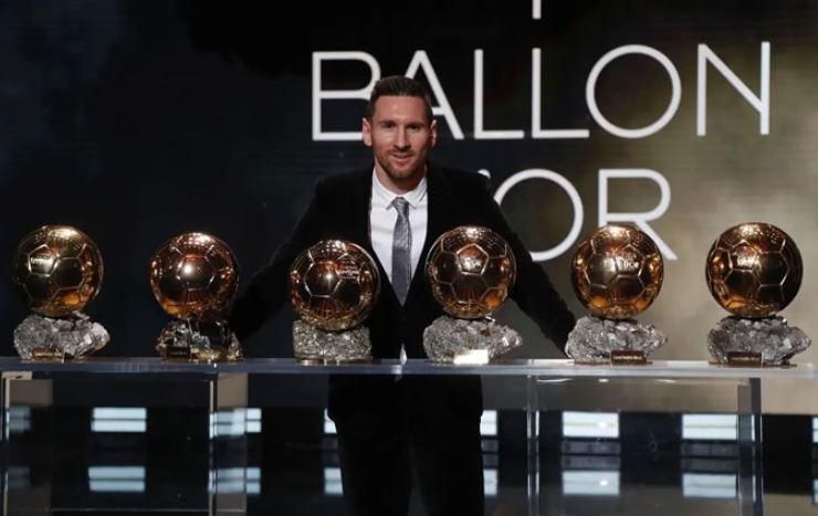 Trước đó Messi đã từng giành được 6 quả bóng vàng. (Ảnh: internet)