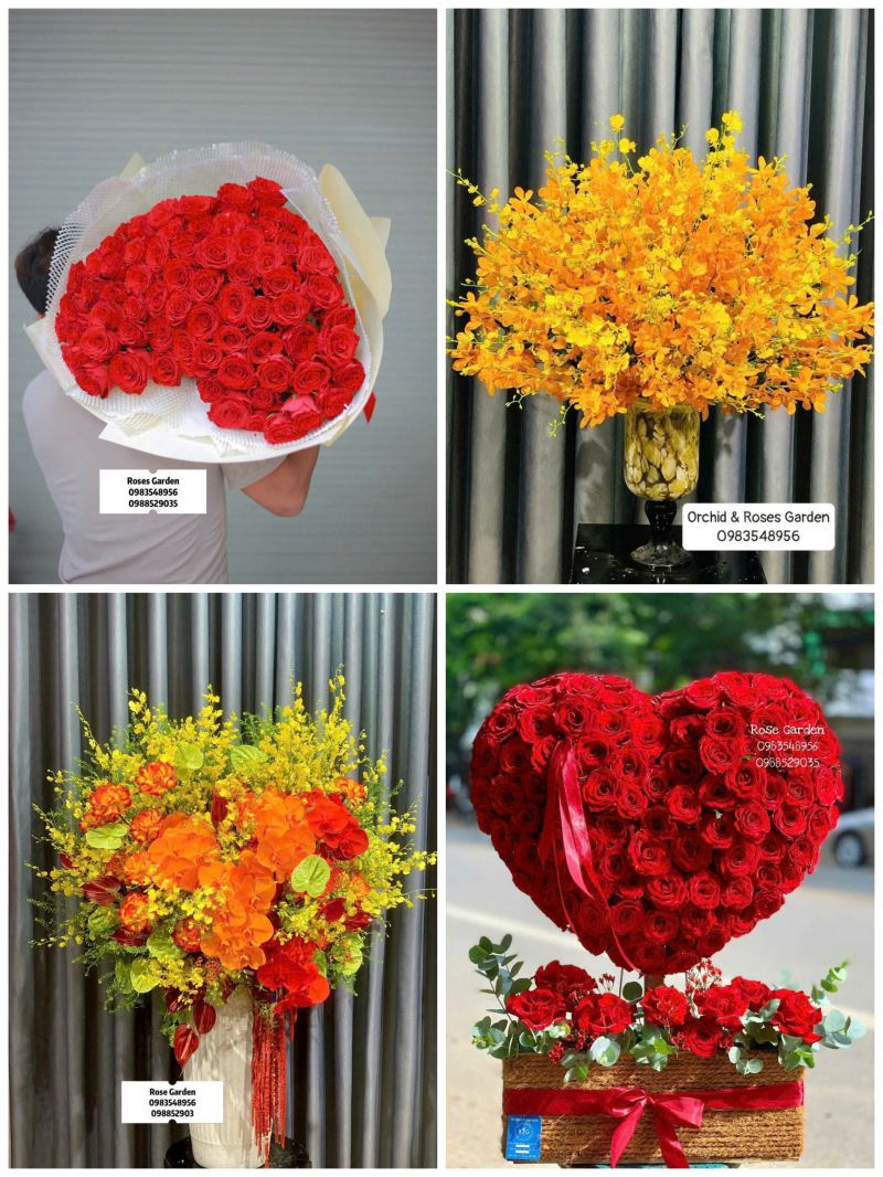 Lẵng hoa đơn giản nhưng cực kỳ ấn tượng