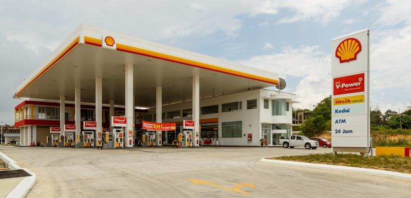 Trạm xăng dầu Shell.