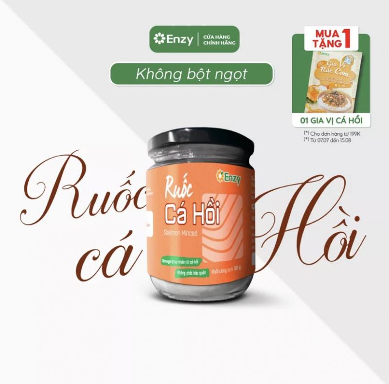 Ruốc cá Hồi cho bé ăn dặm Enzy