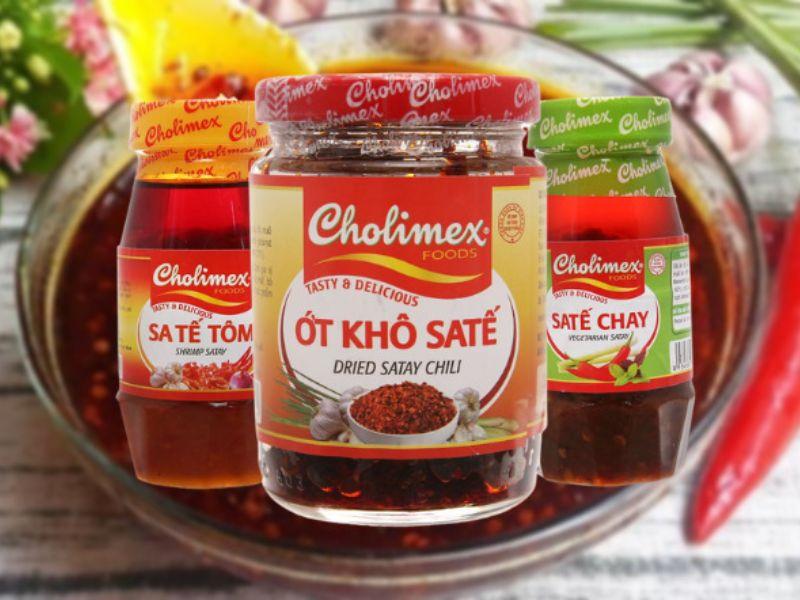 Các loại sa tế Cholimex