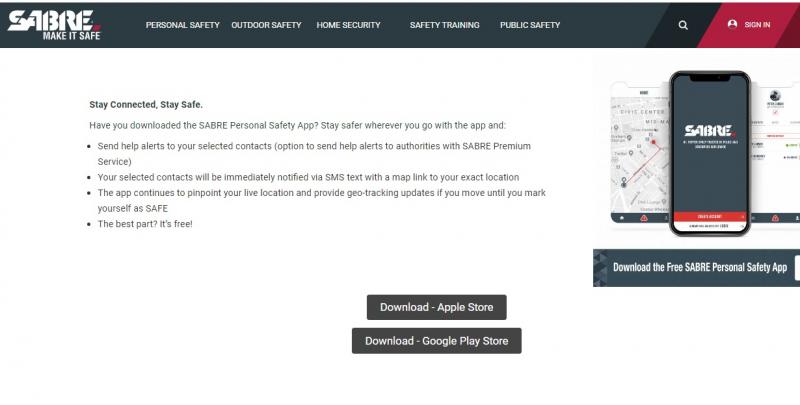 Sabre Personal Safety