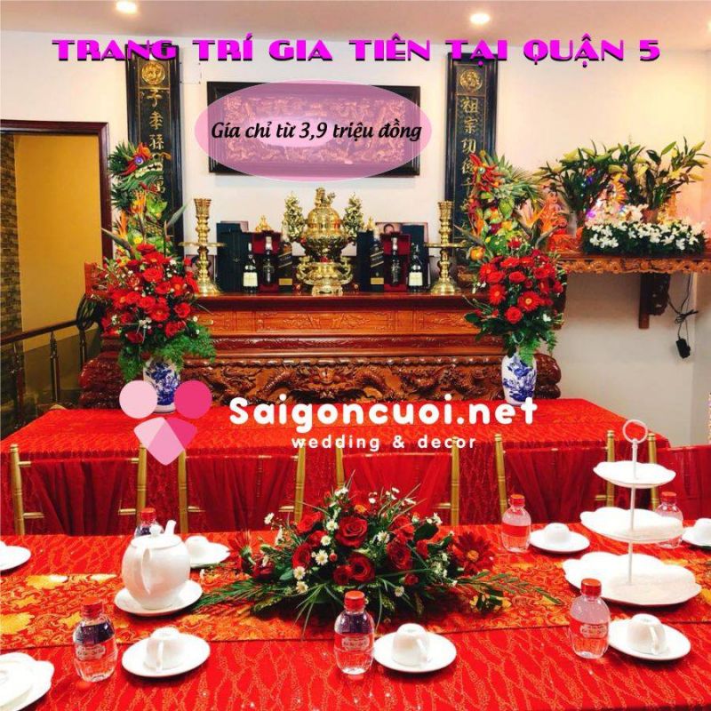 Sài Gòn Cưới - Trang trí cưới hỏi trọn gói Sài Gòn