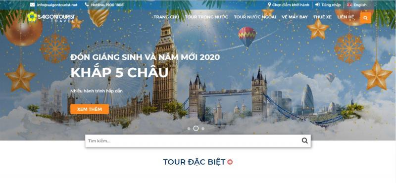 Trang web của Saigontourist
