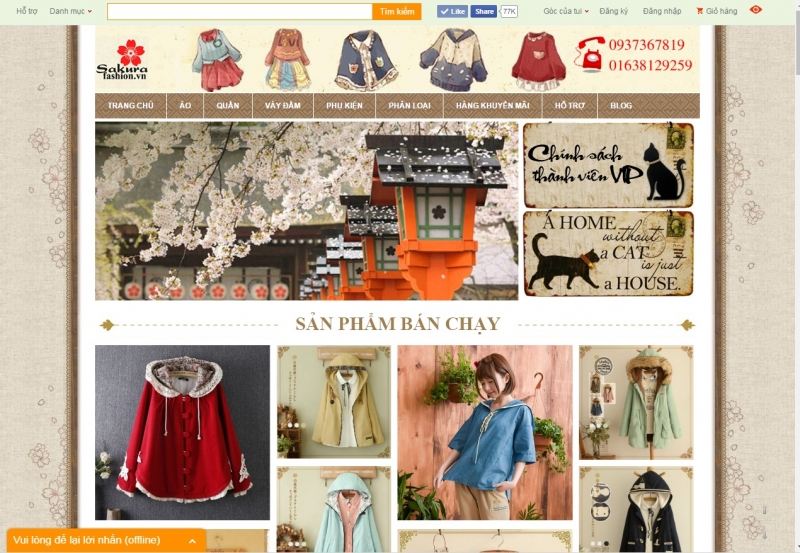 Shop thời trang phong cách Nhật Bản online uy tín nhất