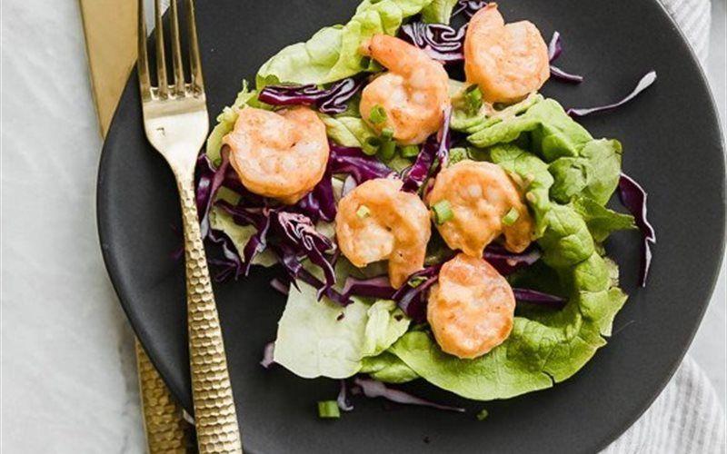 Salad bắp cải tôm sốt thái