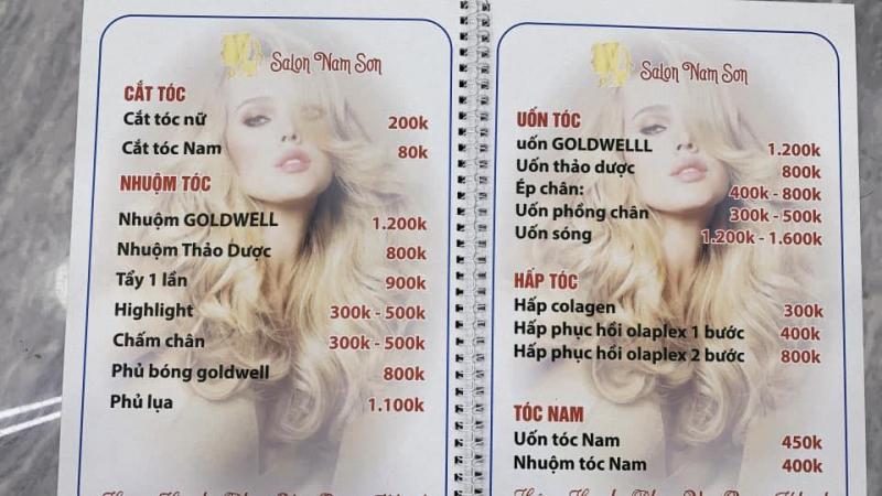 Dịch vụ làm tóc tại Salon Nam Sơn