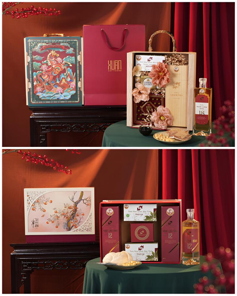 Giỏ quà tết của Sâm Ngọc Linh Nghị Gia