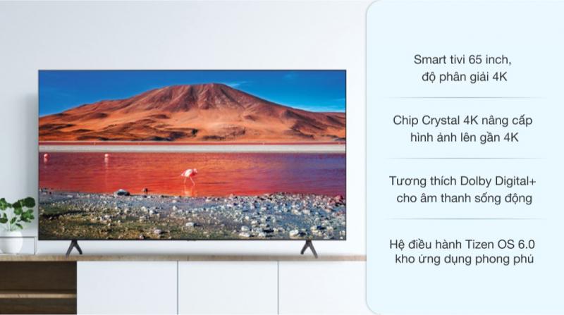 Samsung Crystal UHD 4K - 65 inch UA65AU7700KXXV