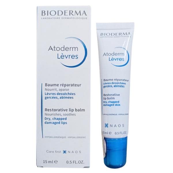 Sáp dưỡng ẩm dành cho môi khô, nứt nẻ Atoderm Baume Levres Bioderma