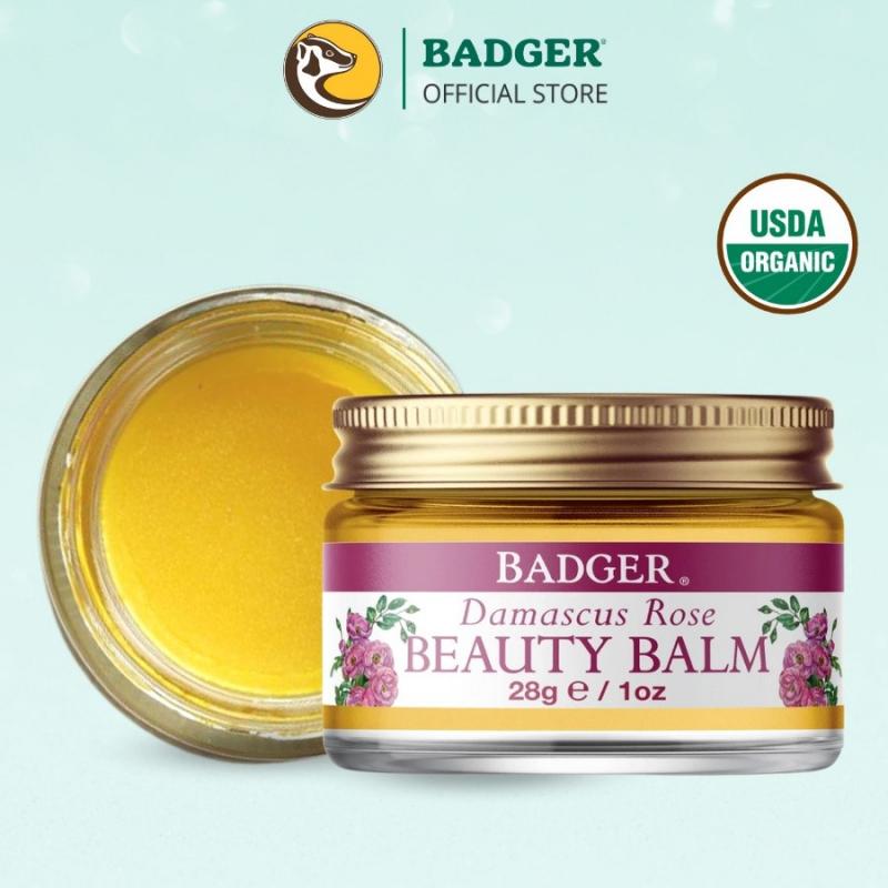 Sáp dưỡng da hoa hồng hữu cơ Badger Rose Organic Beauty Balm