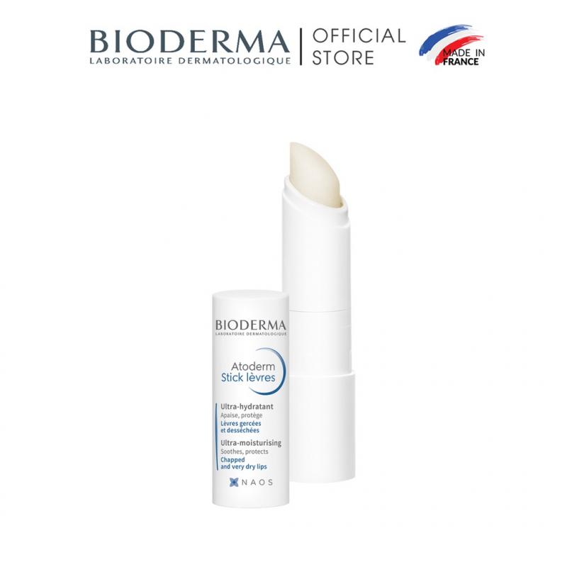 Sáp dưỡng môi khô nứt nẻ Bioderma Atoderm Stick Levres