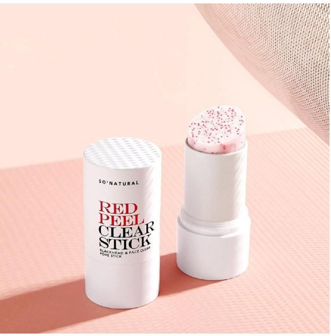 Sáp trị mụn So'Natural Red Peel Clear Stick Blackhead & Face Clear Pore Stick