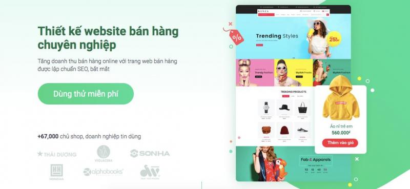 Sapo Web, thiết kế website bán hàng chuyên nghiệp