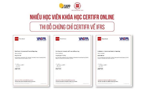 Nhiều học viên khoá học CertIFR online thi đỗ chứng chỉ CertIFR về IFRS