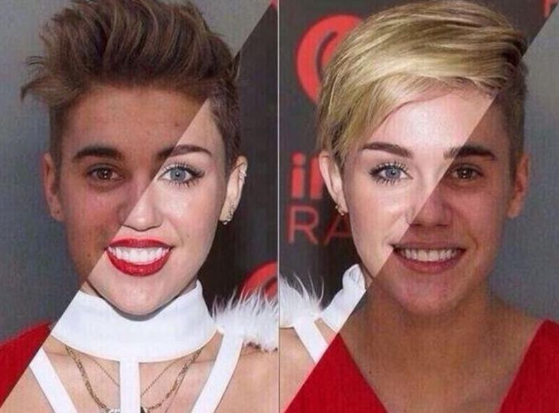 Justin Bieber và Miley Cyrus