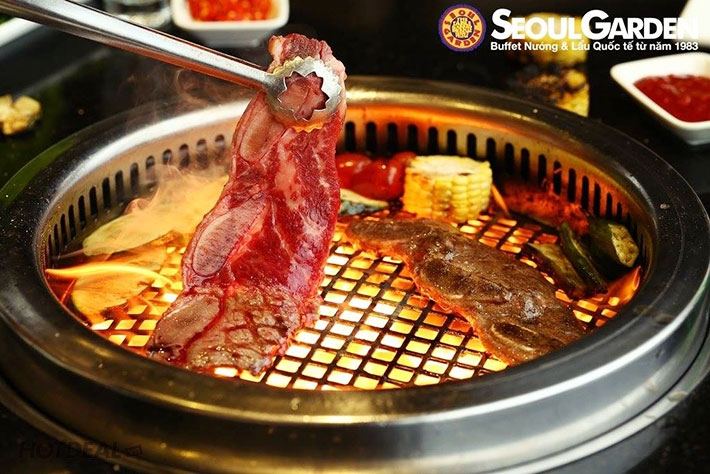 Thịt nướng tại Seoul Garden