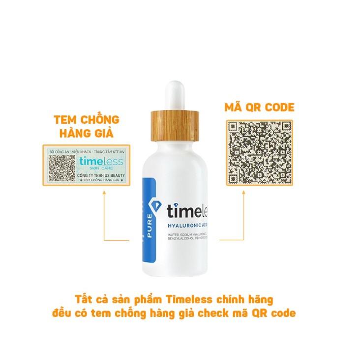 Serum cấp nước Timeless Hyaluronic Acid Serum 100% Pure